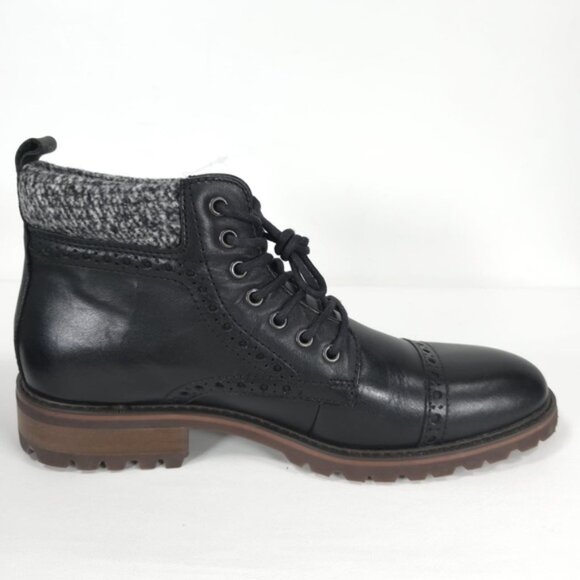 NWOB LA MILANO THOMAS GENUINE LEATHER Cap Toe Lace Up Casual Oxford Boots B51573 - Picture 5 of 15